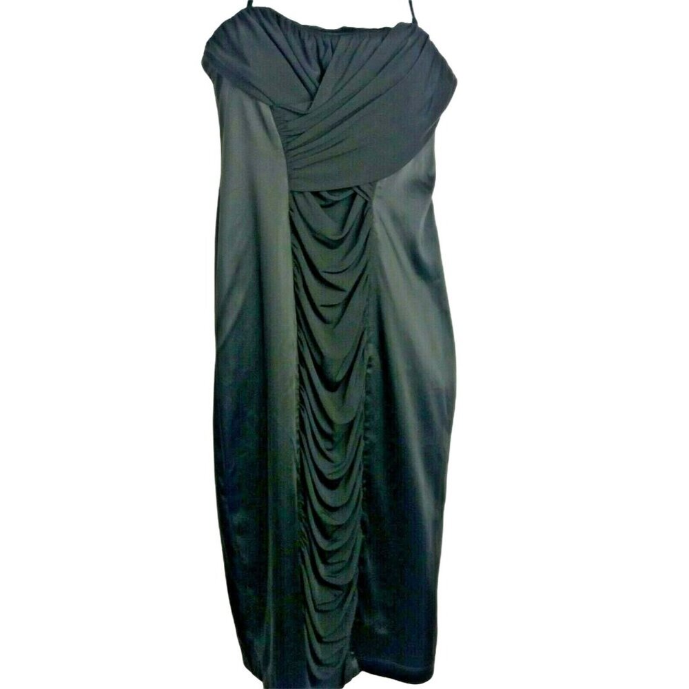 Calvin Klein Black Dress Bodycon Size 12 Prom Formal Cocktails Night Out Soiree